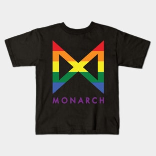 Monarch logo - in rainbow Kids T-Shirt